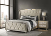 Lorient Wingback Bed with LED Lighting - Levi's Discount Furniture (Vineland, NJ)