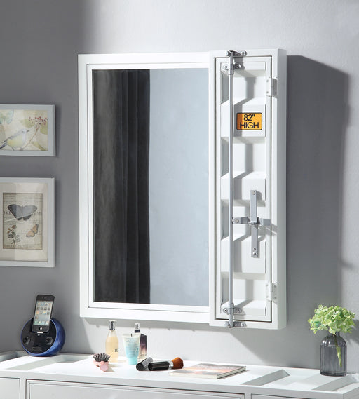 Cargo White Vanity Mirror - Levi's Discount Furniture (Vineland, NJ)