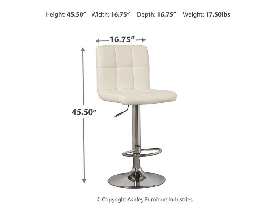 Bellatier Adjustable Height Bar Stool - Levi's Discount Furniture (Vineland, NJ)