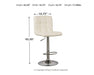 Bellatier Adjustable Height Bar Stool - Levi's Discount Furniture (Vineland, NJ)