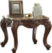 Acme Furniture Jardena End Table in Marble/Cherry Oak 81657 - Levi's Discount Furniture (Vineland, NJ)