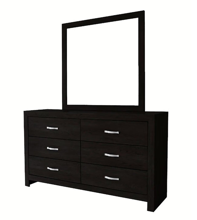 Crown Mark Furniture Jaylen Dresser Mirror in Black