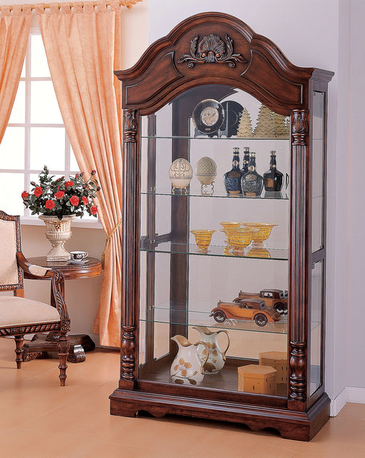 Denton Cherry Curio Cabinet - Levi's Discount Furniture (Vineland, NJ)