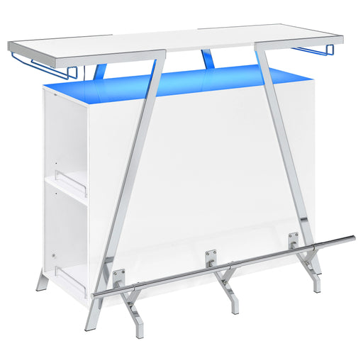 Araceli Home Bar with LED Lighting - Levi's Discount Furniture (Vineland, NJ)