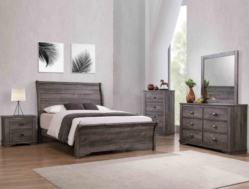 Crown Mark Furniture Coralee 5 Drawer Chest in Gray image