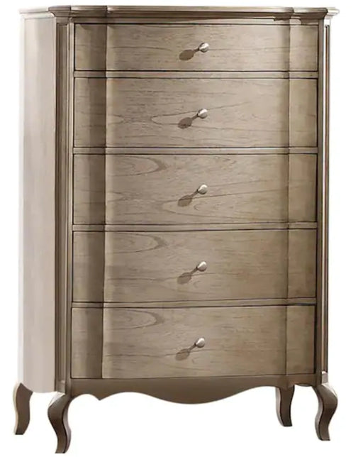 Acme Chelmsford 5-Drawer Chest in Antique Taupe 26056 - Levi's Discount Furniture (Vineland, NJ)