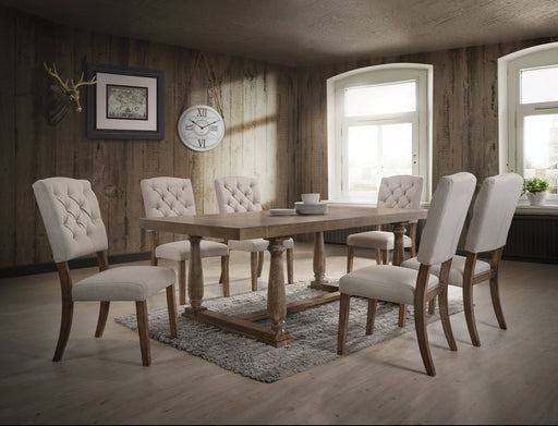 Bernard Weathered Oak Dining Table - Levi's Discount Furniture (Vineland, NJ)