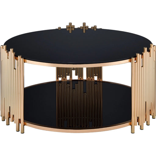Acme Furniture Tanquin Coffee Table in Gold/Black 84490 - Levi's Discount Furniture (Vineland, NJ)