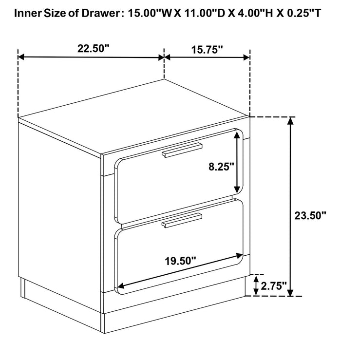 Caraway Nightstand - Levi's Discount Furniture (Vineland, NJ)