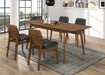 Redbridge Rectangular 5-piece Dining Set Natural Walnut image