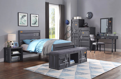 Cargo Gunmetal Twin Bed - Levi's Discount Furniture (Vineland, NJ)