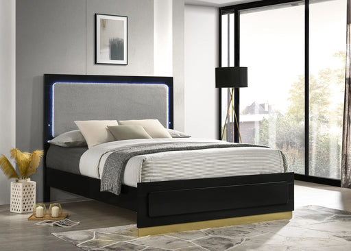 Caraway Panel Bed with LED Lighting - Levi's Discount Furniture (Vineland, NJ)