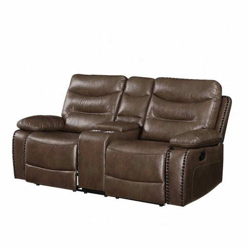Aashi Motion Loveseat With Console - Levi's Discount Furniture (Vineland, NJ)