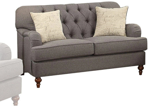 Acme Furniture Alianza Loveseat in Dark Gray 53691 - Levi's Discount Furniture (Vineland, NJ)