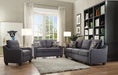 Cleavon II Gray Linen Sofa w/2 Pillows - Levi's Discount Furniture (Vineland, NJ)