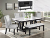 Vance Faux Marble Dining Table - Levi's Discount Furniture (Vineland, NJ)