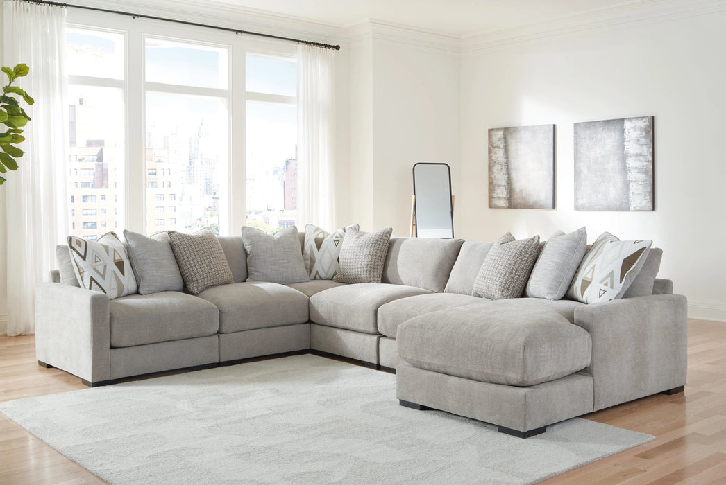 Aslan Court Sectional with Chaise - Levi's Discount Furniture (Vineland, NJ)