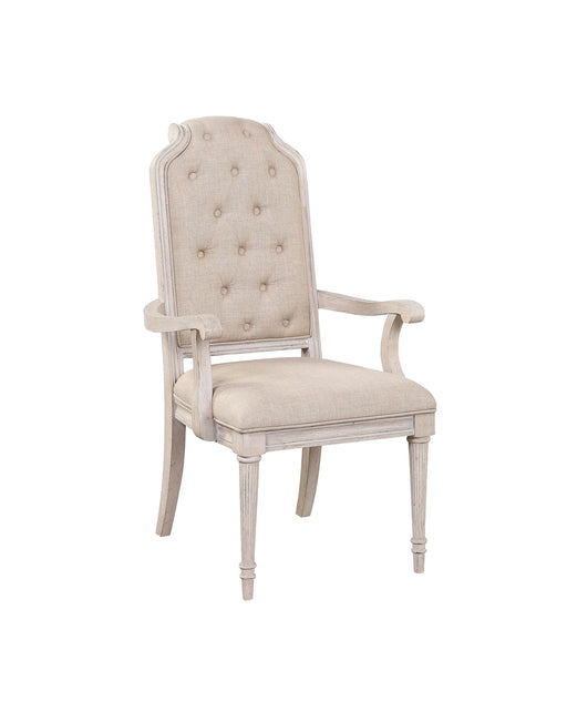 Wynsor Fabric & Antique Champagne Arm Chair - Levi's Discount Furniture (Vineland, NJ)