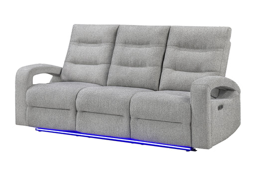 U6611 Grey 15 Power Reclining Sofa with LED