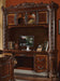 Acme Vendome Bookcase with Intricate Carving Design in Cherry 92128 - Levi's Discount Furniture (Vineland, NJ)