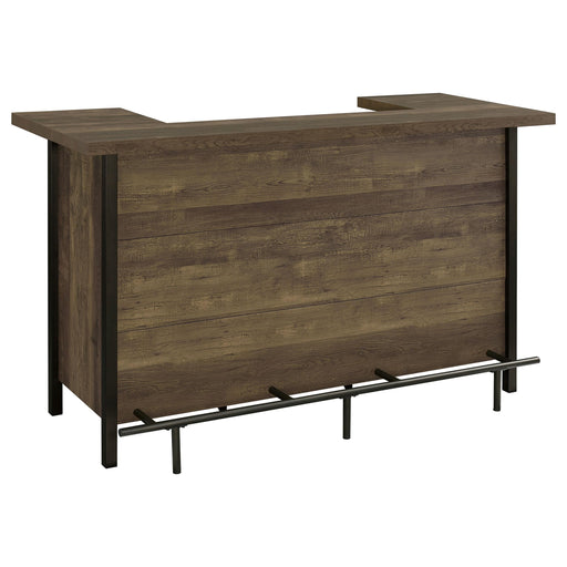 Bellemore Rectangular Storage Bar Unit Rustic Oak image