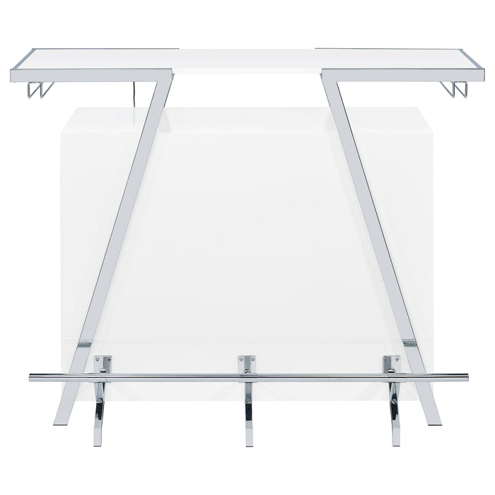 Araceli Home Bar with LED Lighting - Levi's Discount Furniture (Vineland, NJ)