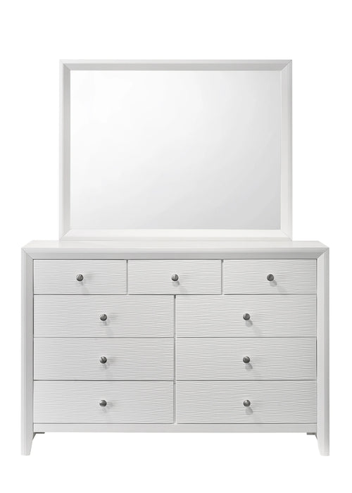 Crown Mark Furniture Evan Dresser in White image