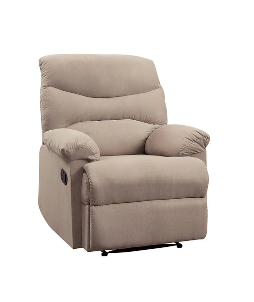 Arcadia Beige Woven Fabric Recliner (Motion) - Levi's Discount Furniture (Vineland, NJ)