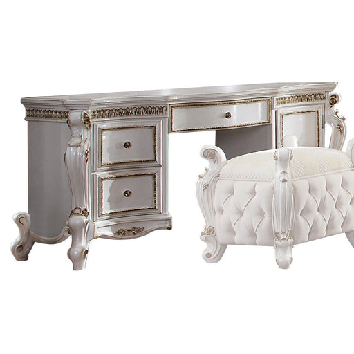 Picardy Antique Pearl Vanity Desk - Levi's Discount Furniture (Vineland, NJ)