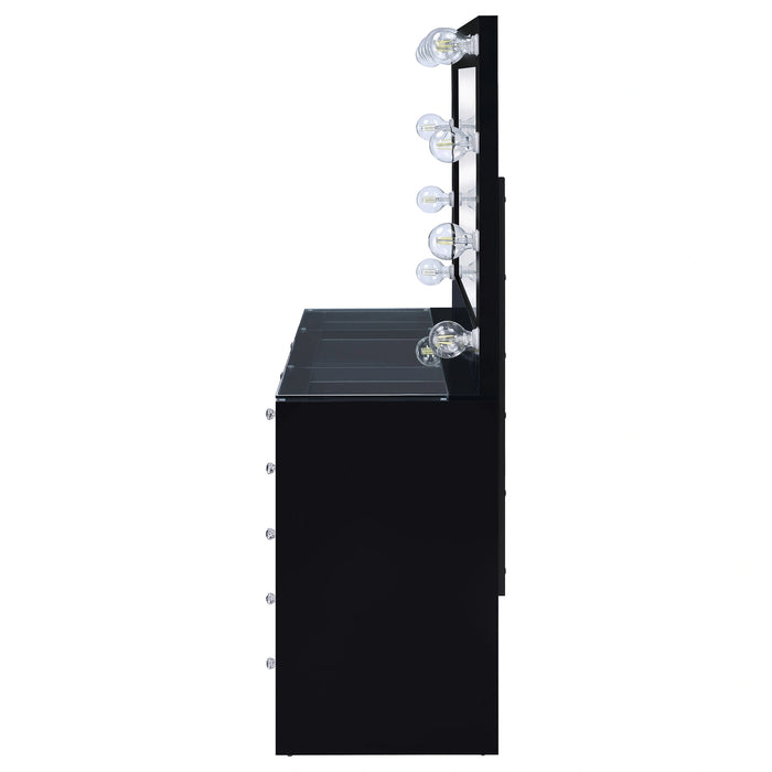 Acena Makeup Vanity Table with LED Mirror - Levi's Discount Furniture (Vineland, NJ)