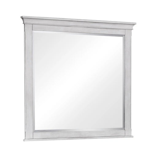 Franco Rectangular Dresser Mirror Antique White - Levi's Discount Furniture (Vineland, NJ)