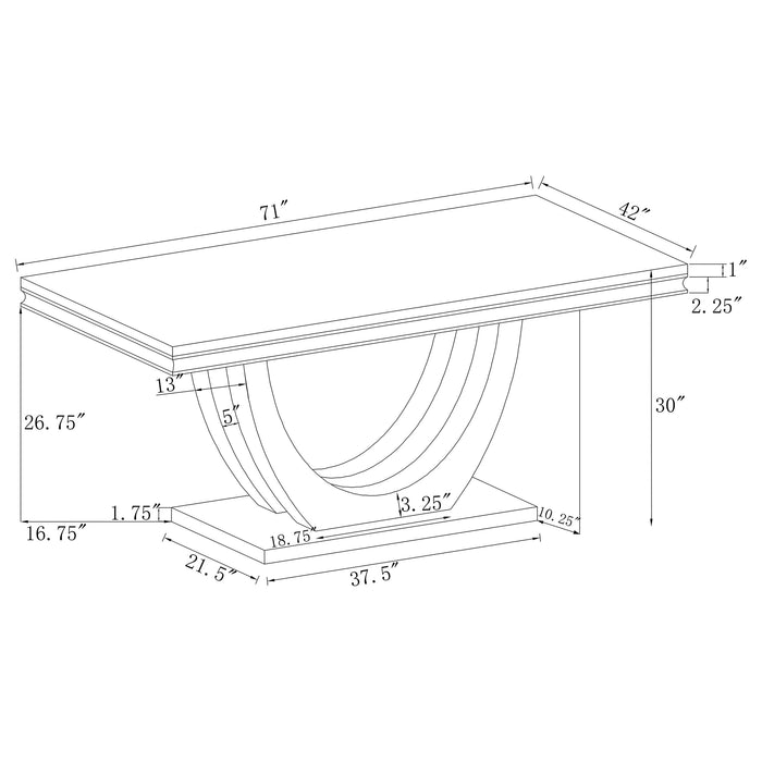 Kerwin Dining Table - Levi's Discount Furniture (Vineland, NJ)