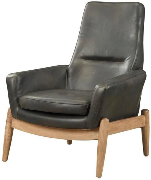 Acme Dolphin Accent Chair in Black 59533 - Levi's Discount Furniture (Vineland, NJ)