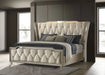 Lorient Wingback Bed with LED Lighting - Levi's Discount Furniture (Vineland, NJ)