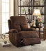 Rosia Chocolate Velvet Recliner (Motion) - Levi's Discount Furniture (Vineland, NJ)