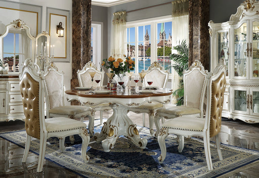 Picardy Antique Pearl & Cherry Oak Dining Table - Levi's Discount Furniture (Vineland, NJ)