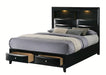 Crown Mark Furniture Fallon King Platform Bed with Storage in Black B4288-K image