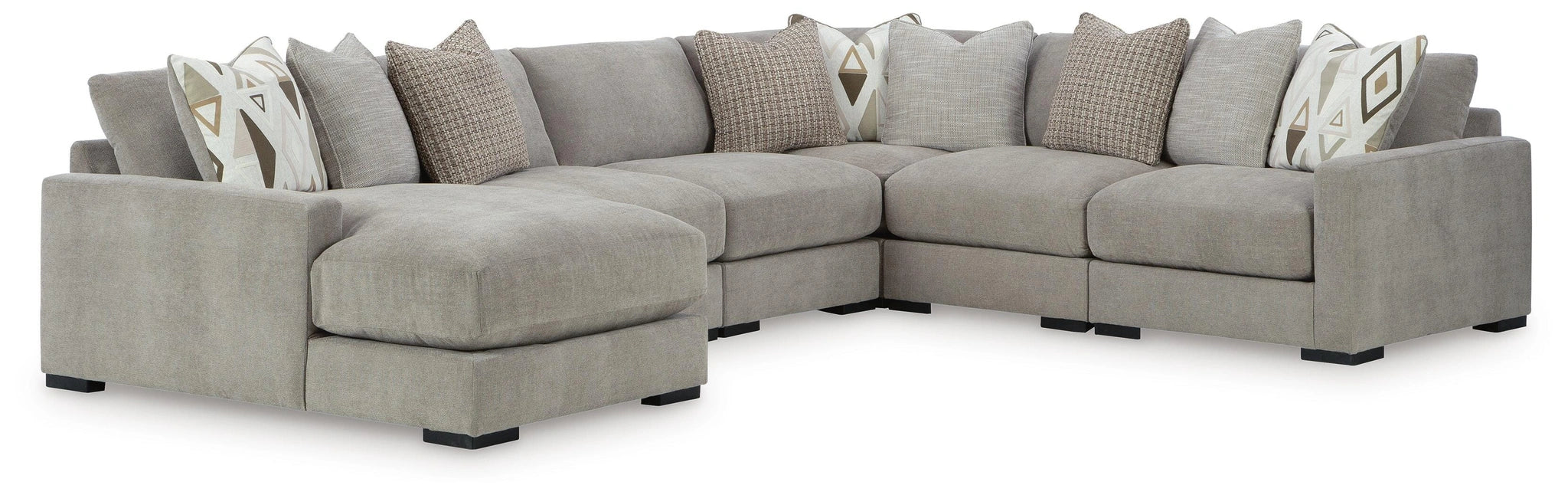 Aslan Court Sectional with Chaise - Levi's Discount Furniture (Vineland, NJ)