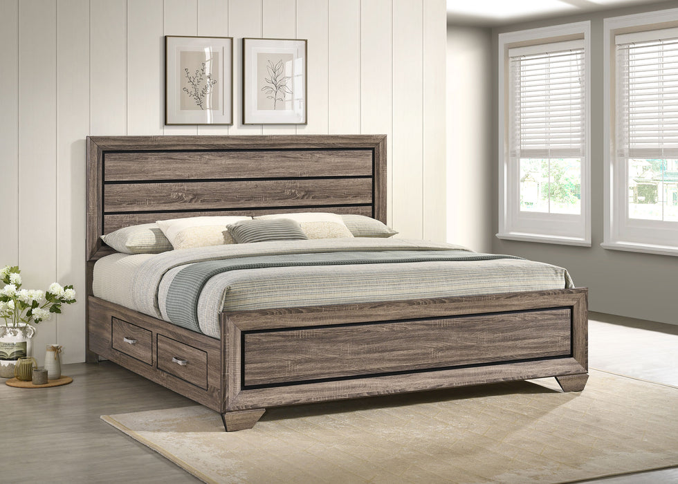Kauffman Panel Platform Storage Bed - Levi's Discount Furniture (Vineland, NJ)