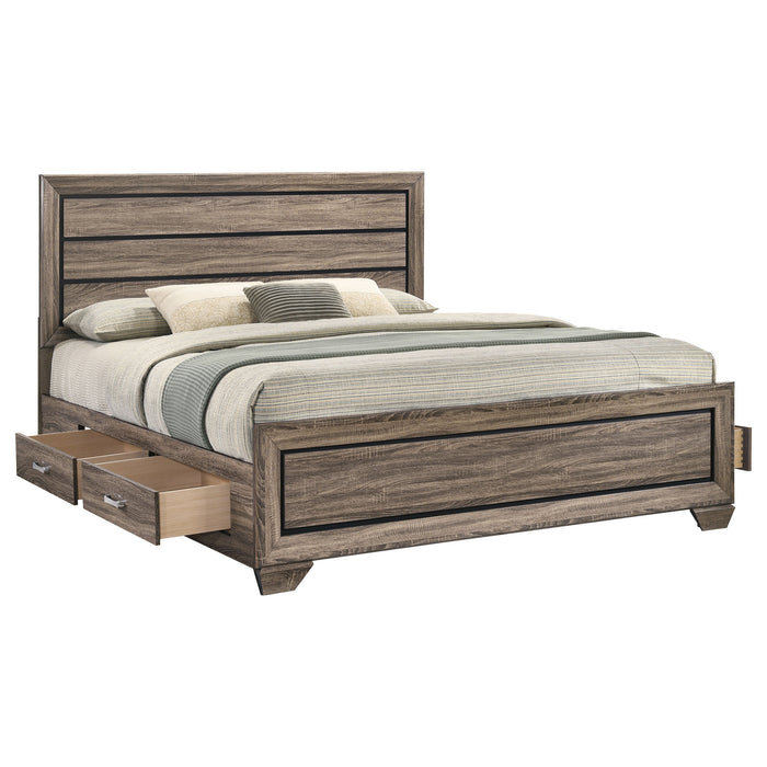 Kauffman Panel Platform Storage Bed - Levi's Discount Furniture (Vineland, NJ)