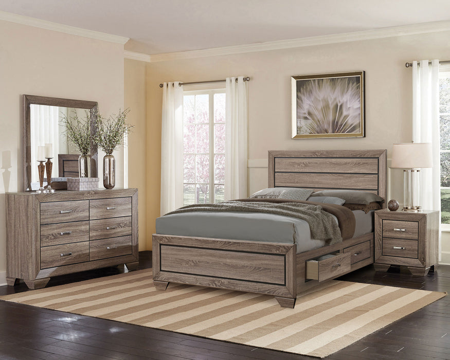 Kauffman Panel Platform Storage Bed - Levi's Discount Furniture (Vineland, NJ)