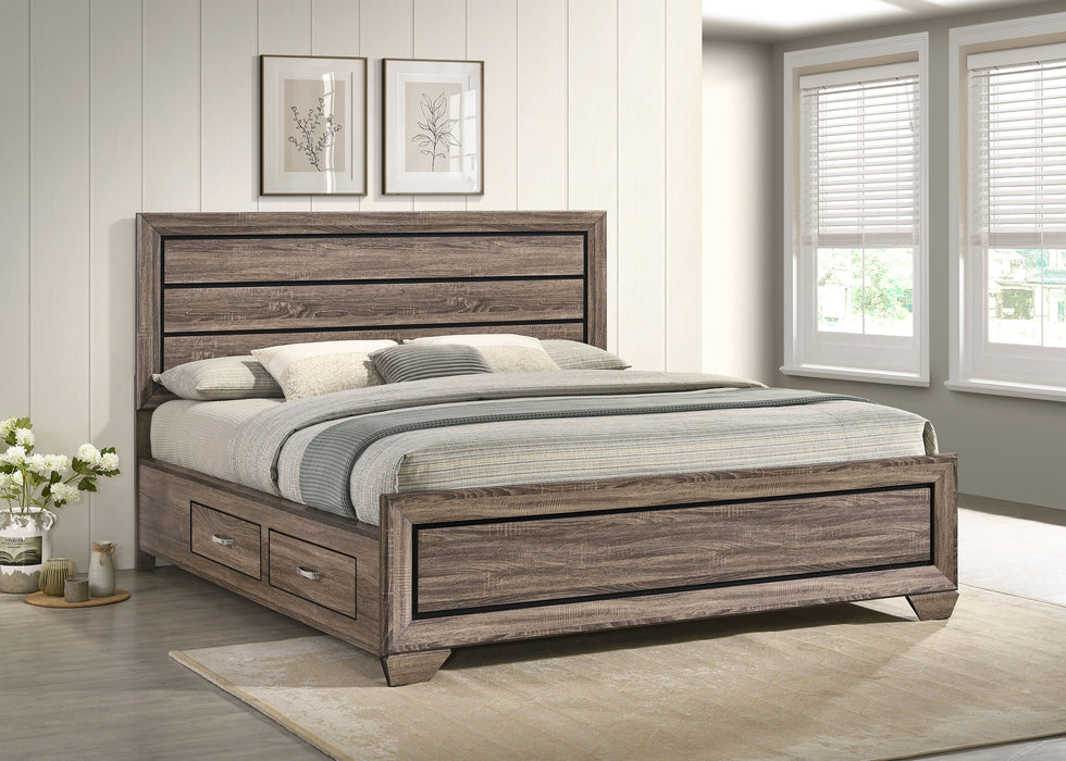Kauffman Panel Platform Storage Bed - Levi's Discount Furniture (Vineland, NJ)