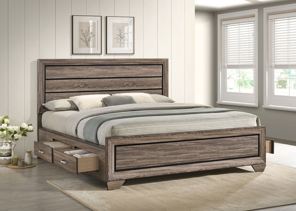 Kauffman Panel Platform Storage Bed - Levi's Discount Furniture (Vineland, NJ)