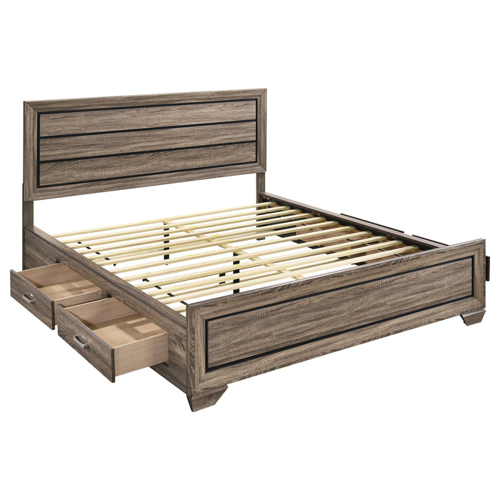 Kauffman Panel Platform Storage Bed - Levi's Discount Furniture (Vineland, NJ)