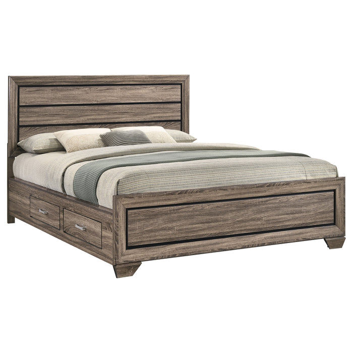 Kauffman Panel Platform Storage Bed - Levi's Discount Furniture (Vineland, NJ)