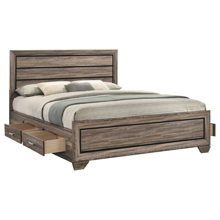 Kauffman Panel Platform Storage Bed - Levi's Discount Furniture (Vineland, NJ)