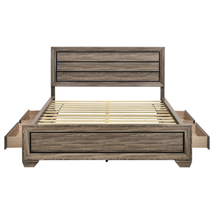 Kauffman Panel Platform Storage Bed - Levi's Discount Furniture (Vineland, NJ)