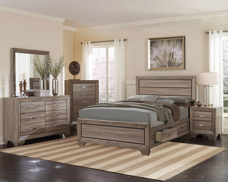 Kauffman Panel Platform Storage Bed - Levi's Discount Furniture (Vineland, NJ)
