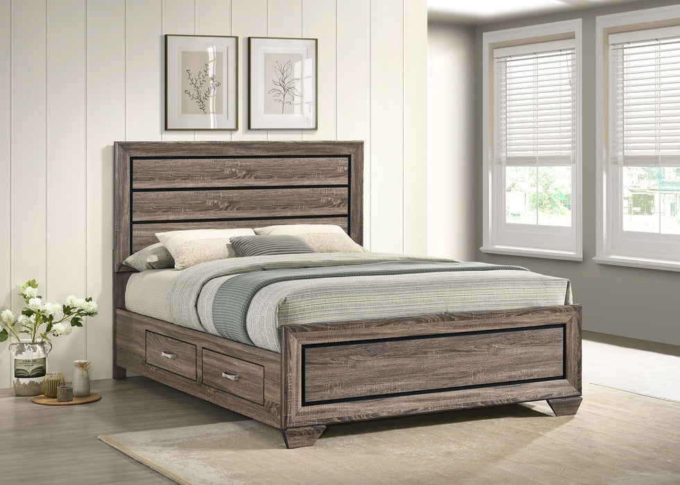 Kauffman Panel Platform Storage Bed - Levi's Discount Furniture (Vineland, NJ)