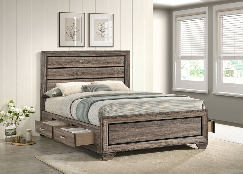 Kauffman Panel Platform Storage Bed - Levi's Discount Furniture (Vineland, NJ)
